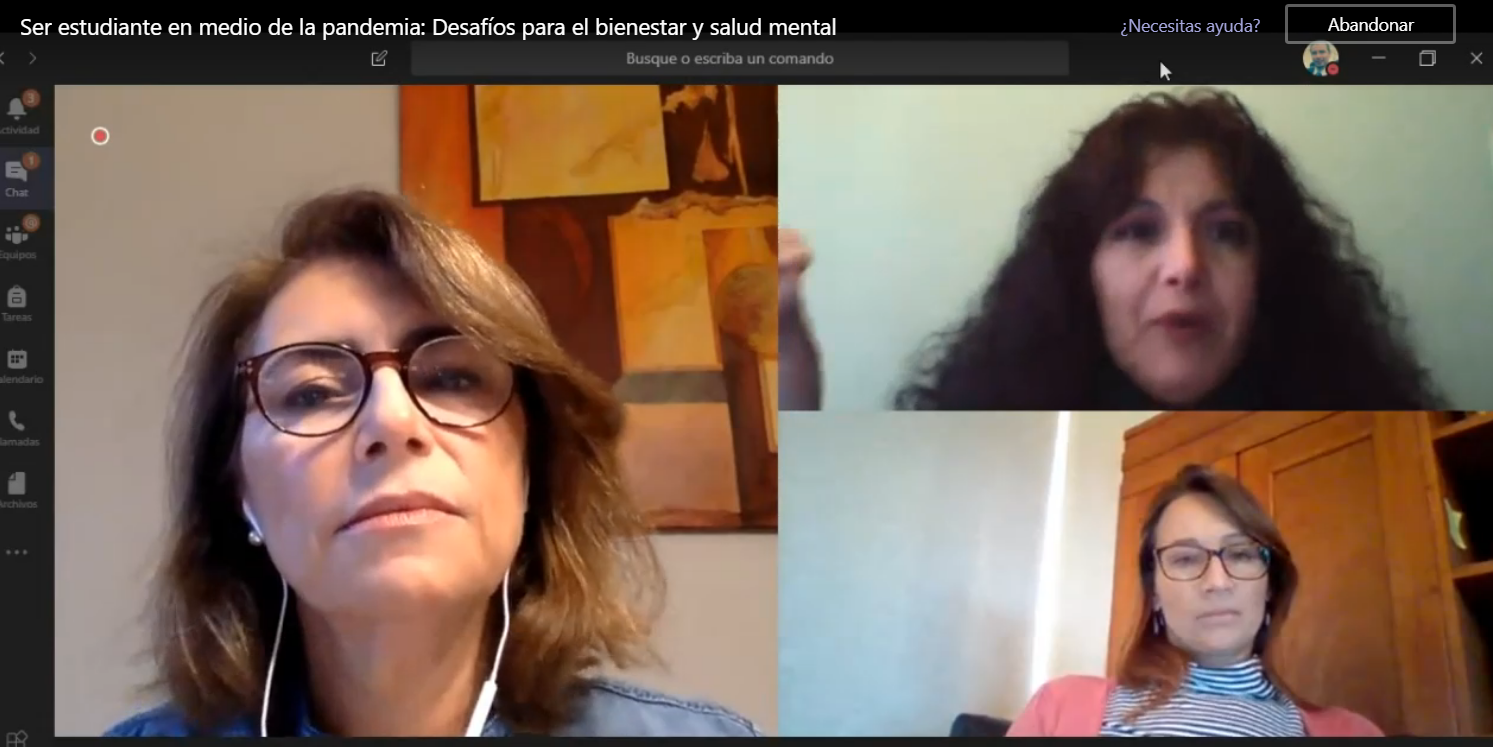 Alumnos de Santo Tomás resuelven dudas derivadas del confinamiento en conversatorio sobre bienestar y salud mental