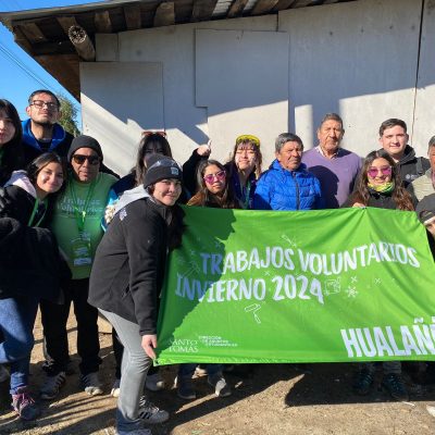 Este invierno, Hualañé recibió a los voluntarios tomasinos